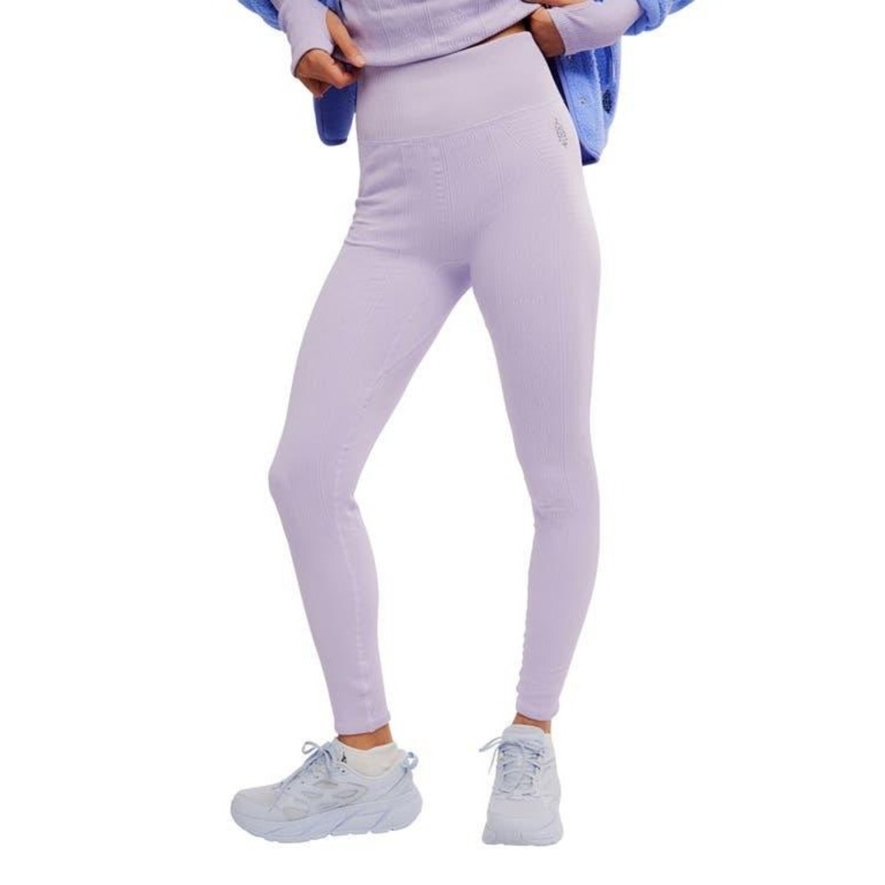 Free People FP Movement Good Karma High Waisted Leggings Lavender Purple medum